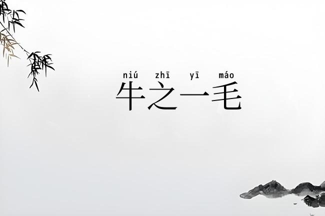 牛之一毛