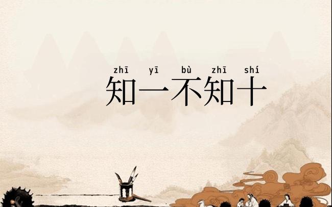 知一不知十