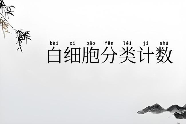 白细胞分类计数