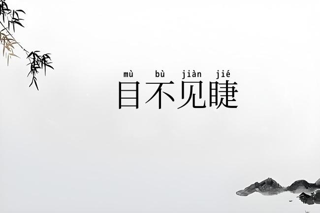 目不见睫