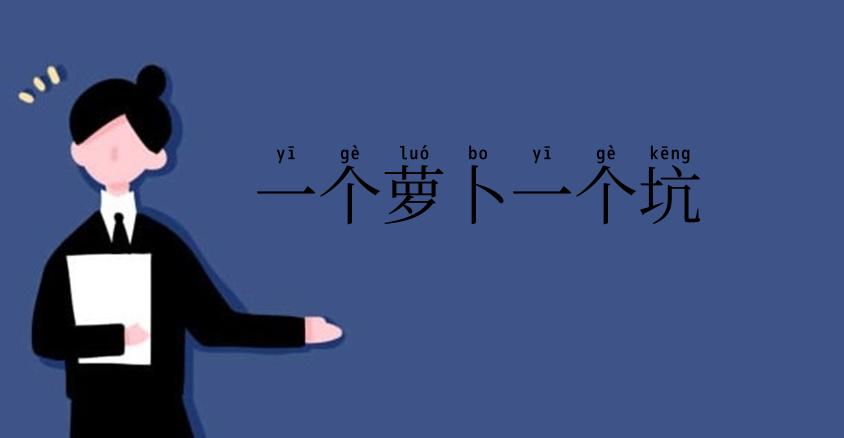 一个萝卜一个坑