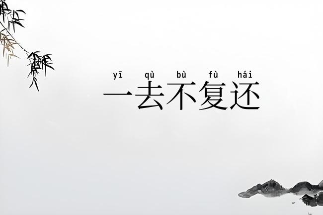一去不复还