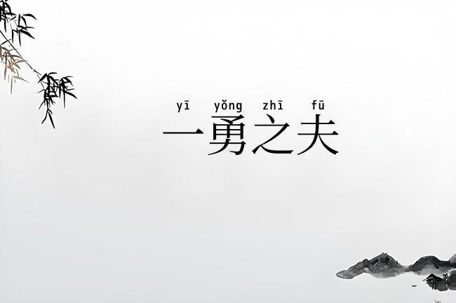 一勇之夫