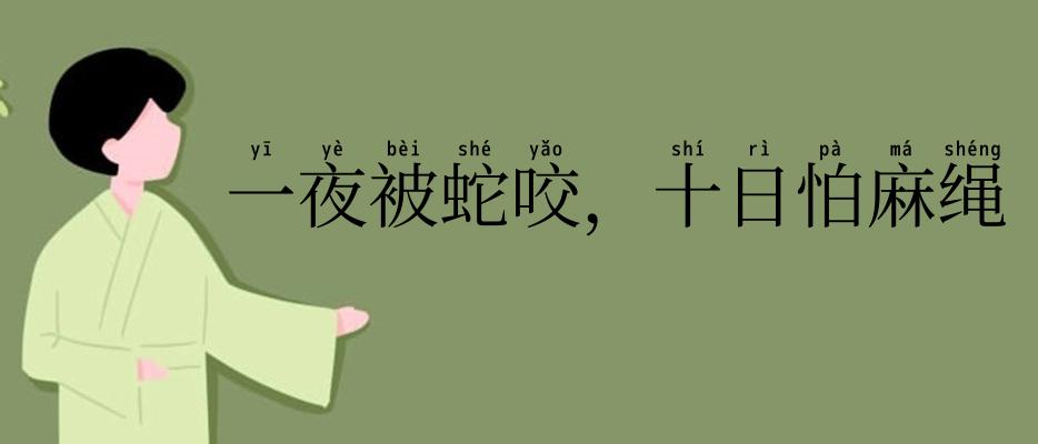 一夜被蛇咬，十日怕麻绳