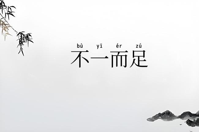 不一而足