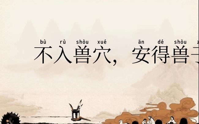不入兽穴，安得兽子