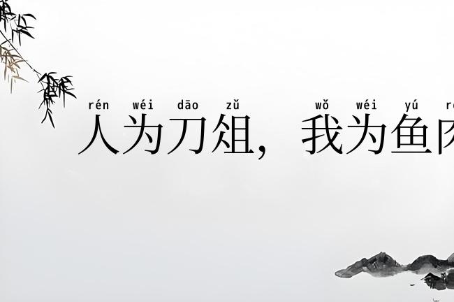 人为刀俎，我为鱼肉
