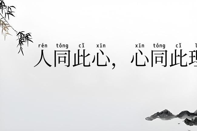 人同此心，心同此理
