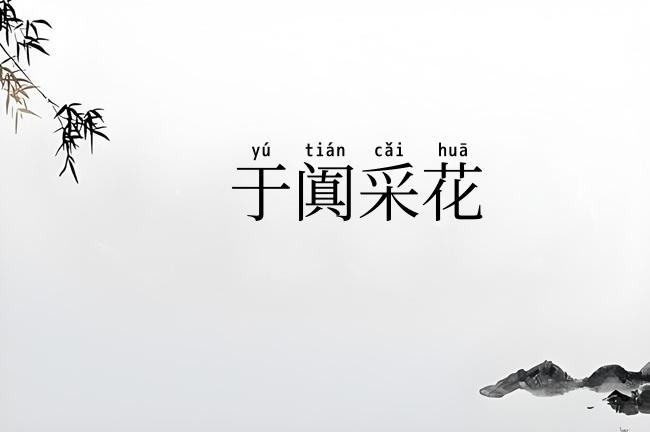 于阗采花
