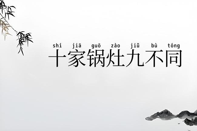 十家锅灶九不同