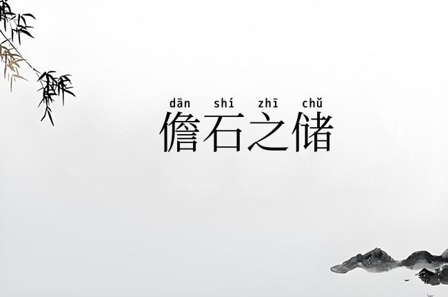 儋石之储