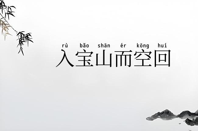 入宝山而空回