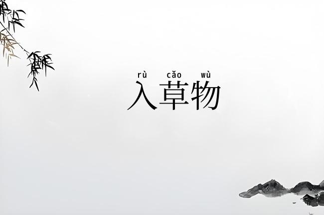 入草物