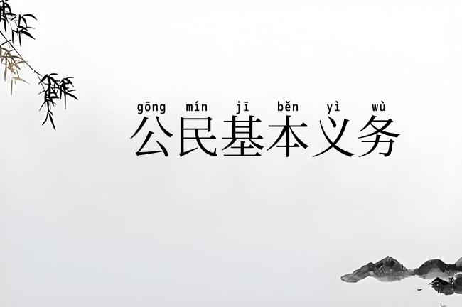 公民基本义务