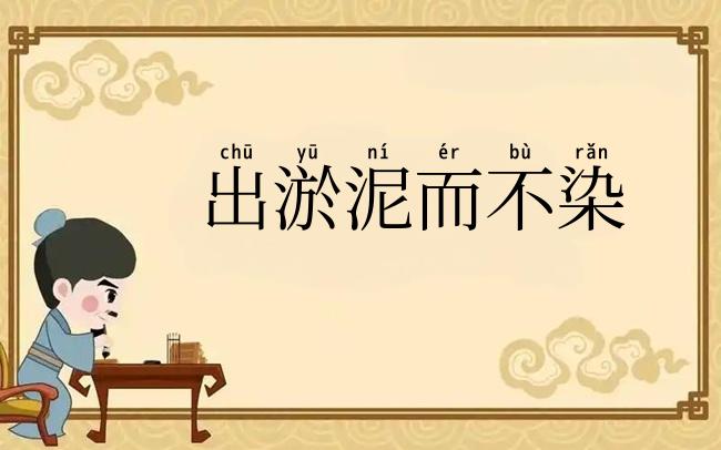 出淤泥而不染