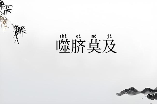 噬脐莫及