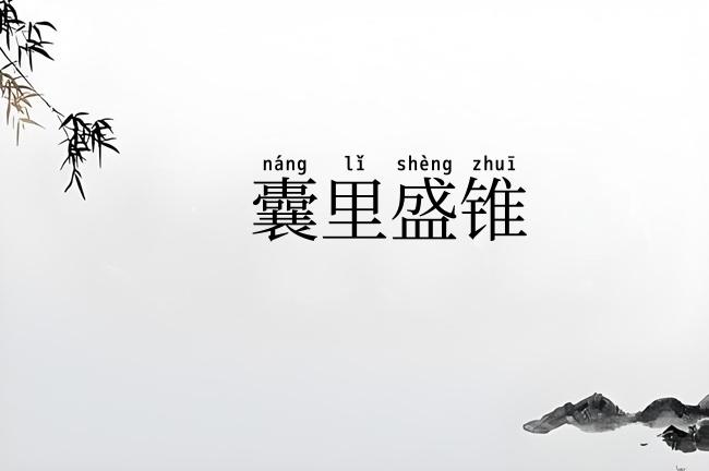 囊里盛锥