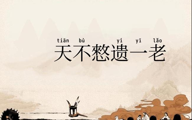 天不憗遗一老