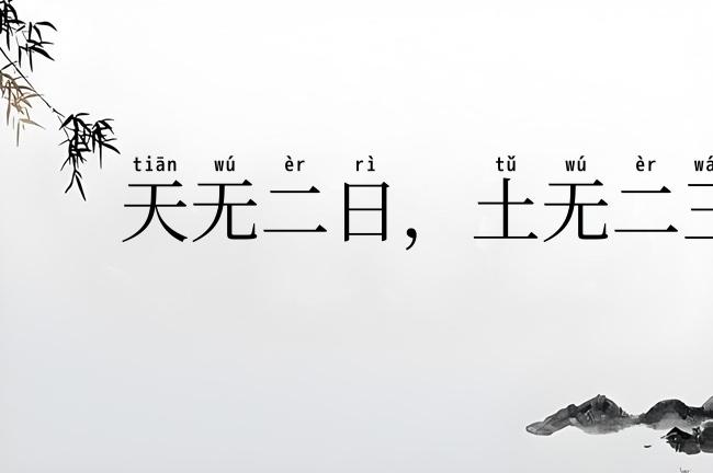 天无二日，土无二王
