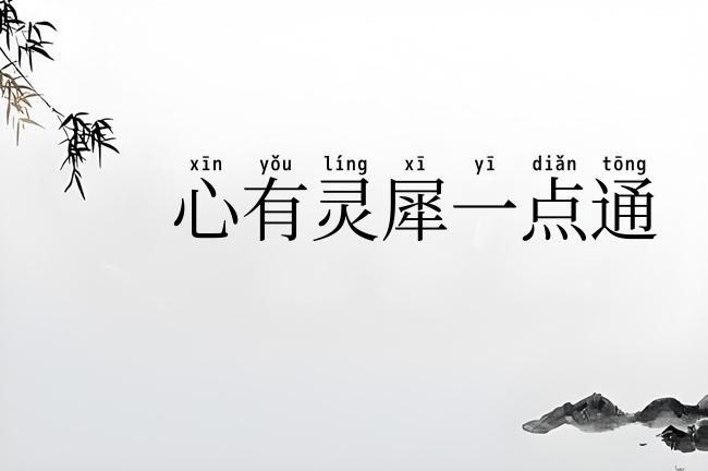 心有灵犀一点通