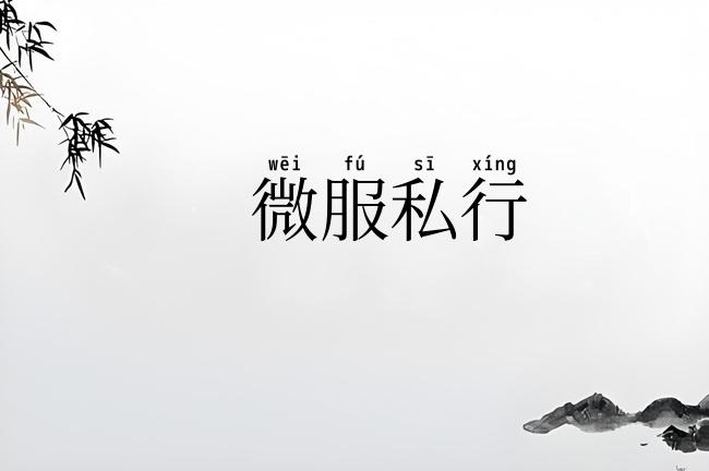 微服私行