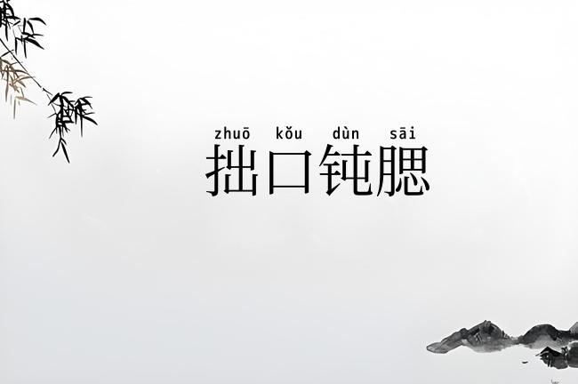 拙口钝腮