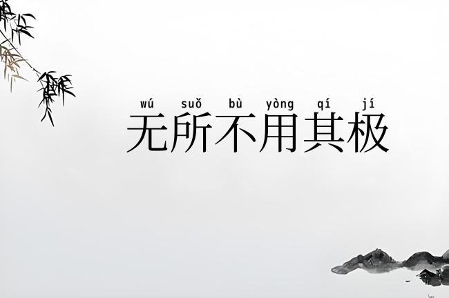 无所不用其极