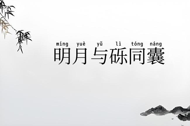 明月与砾同囊