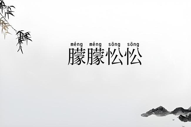 朦朦忪忪