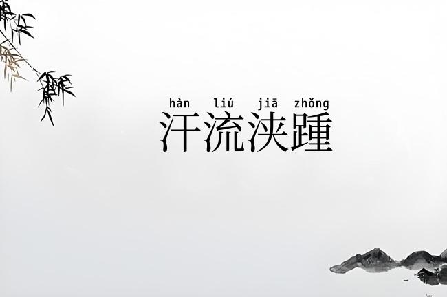 汗流浃踵