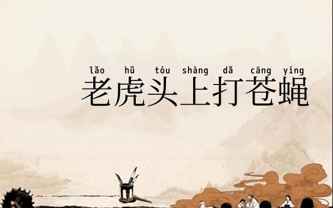 老虎头上打苍蝇