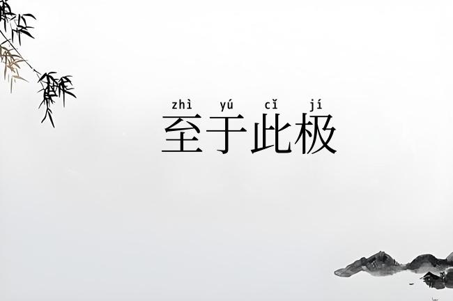 至于此极