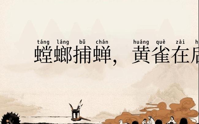 螳螂捕蝉,黄雀在后