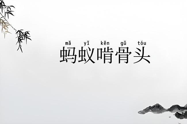蚂蚁啃骨头