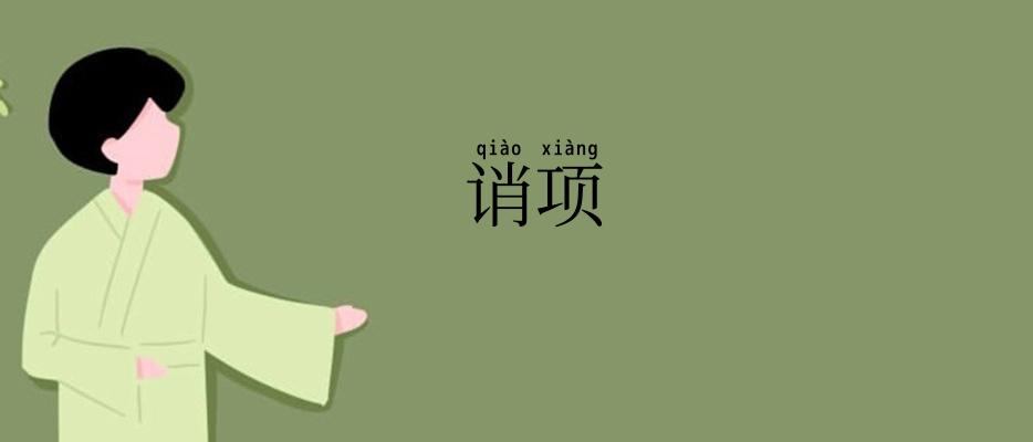 诮项