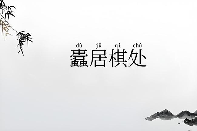 蠹居棋处