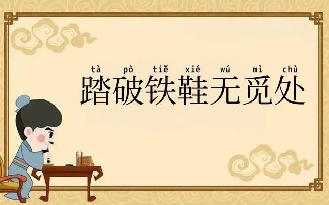 踏破铁鞋无觅处