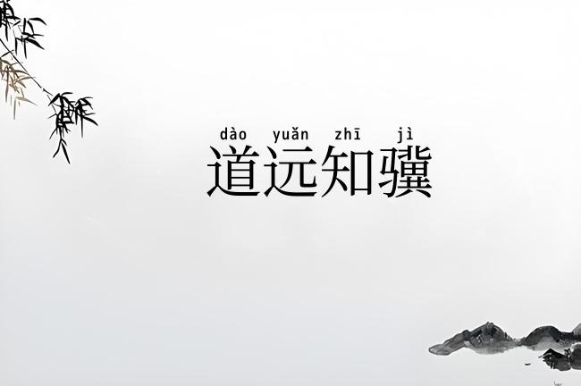 道远知骥