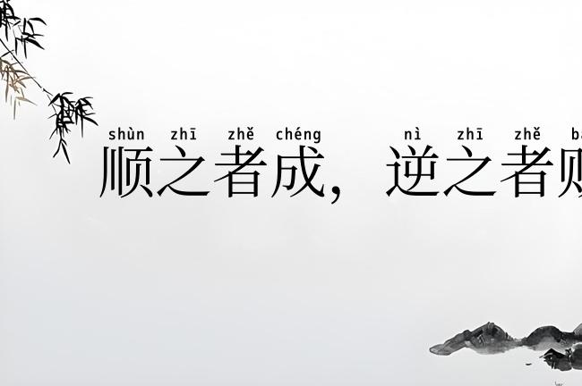 顺之者成，逆之者败