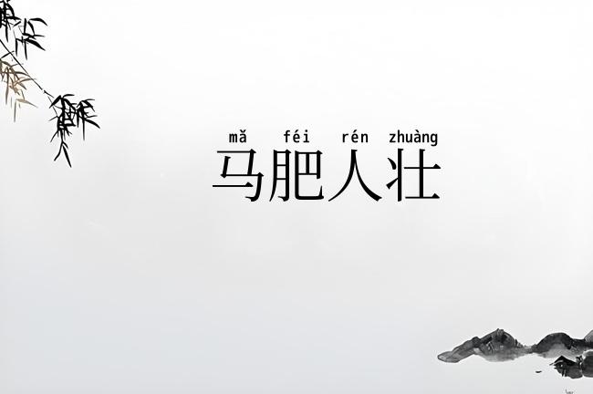 马肥人壮