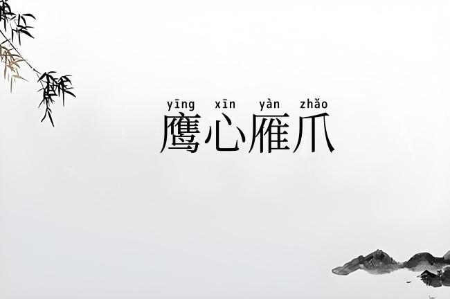鹰心雁爪