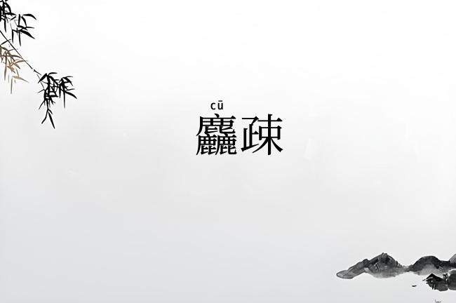 麤疎