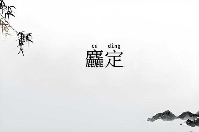 麤定