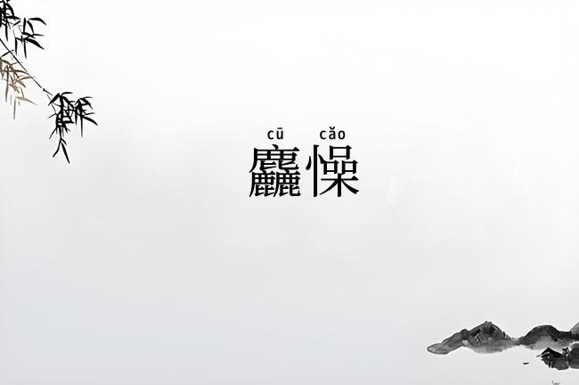 麤懆